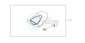 CBR600RA9 France - (F / ABS CMF MME) drawing SEAT COWL *R157*