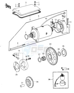 KZ 1000 G [CLASSIC] (G1) [CLASSIC] drawing STARTER MOTOR_STARTER CLUTCH