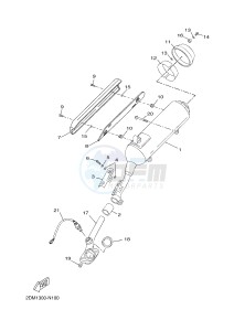 YP125RA (ABS) X-MAX 125 ABS (2DMJ 2DMJ) drawing EXHAUST