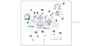 XL700VAB TRANSALP E drawing FRONT FOG LIGHT