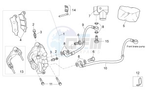 Atlantic 300 drawing Front brake caliper