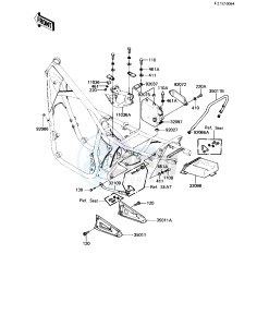 KZ 550 H [GPZ] (H1-H2) [GPZ] drawing BATTERY CASE_TOOL CASE