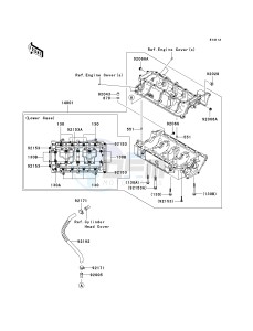 JT 1500 A [STX-15F] (A6F-A9F) A9F drawing CRANKCASE-- A9F- -