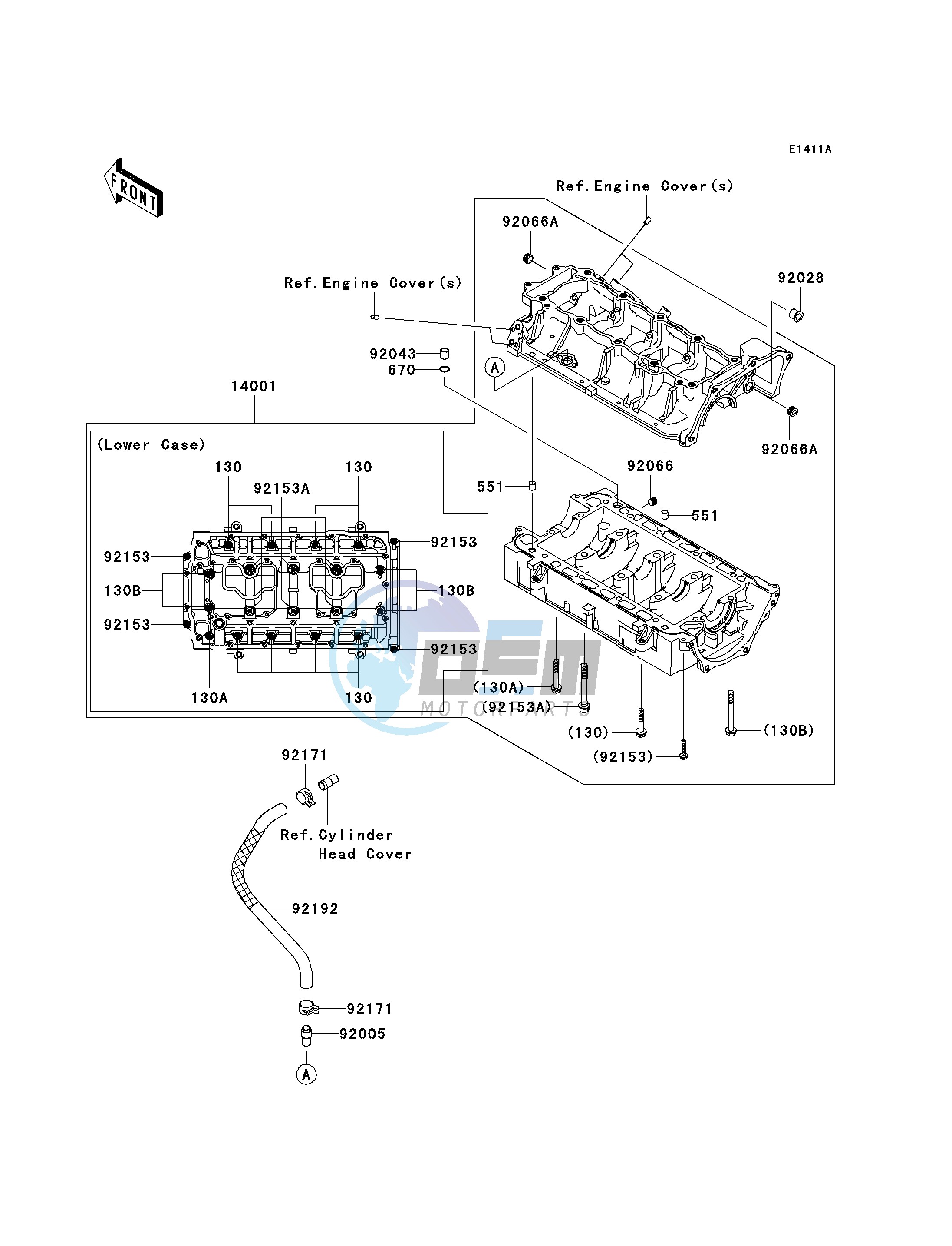 CRANKCASE-- A9F- -