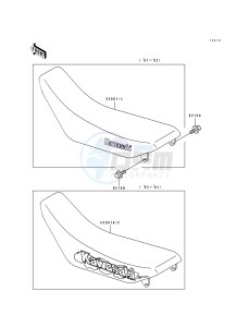 KDX 250 D [KDX250] (D1-D4) [KDX250] drawing SEAT