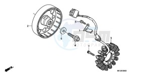 CBR600RA9 France - (F / ABS CMF MME) drawing GENERATOR