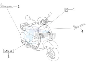 LXV 50 2T CH drawing Plates - Emblems