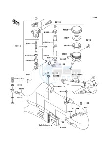 ZZR1200 ZX1200-C4H XX (EU ME A(FRICA) drawing Rear Master Cylinder