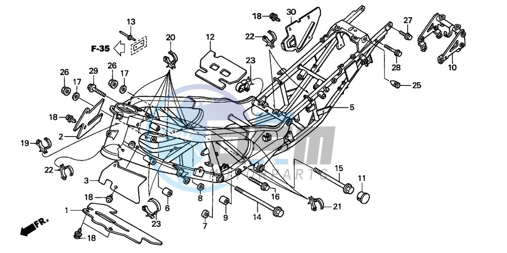 FRAME BODY (XL1000VA)