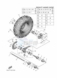 YXE850ENS YXE85WPSK (B8K1) drawing FRONT WHEEL 2