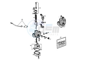 SENDA SM X-TREM EU2 - 50 cc drawing CARBURETOR