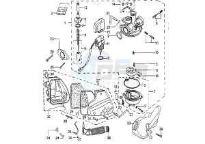 ELYSEO - 50 cc drawing CARBURETOR