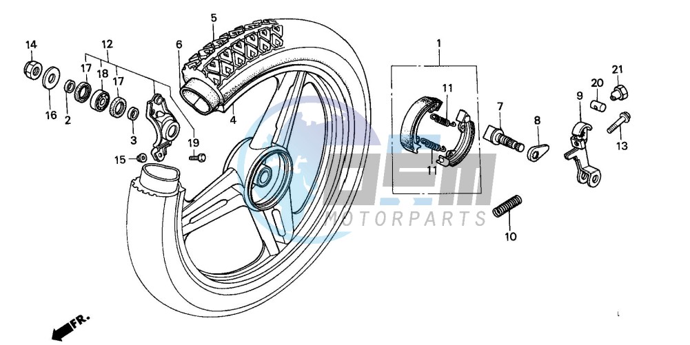 REAR WHEEL (SH50DP/DS)