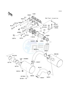 JT 1200 D [STX-12F] (D6F-D7F) D6F drawing MUFFLER-- S- -