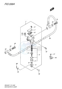 RMX450 drawing REAR MASTER CYLINDER