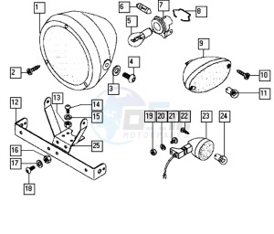 STREETMATE_25-45kmh_K8-L0 50 K8-L0 drawing Head lamp