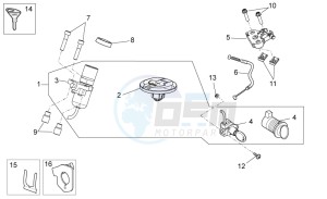 Dorsoduro 750 ABS USA-CND (NAFTA) (CND, USA) drawing Lock hardware kit