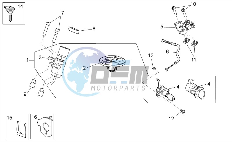 Lock hardware kit