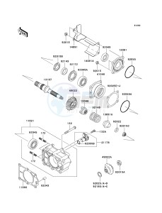 KAF 620 M [MULE 4010 4X4] (M9F) M9F drawing BEVEL GEAR CASE