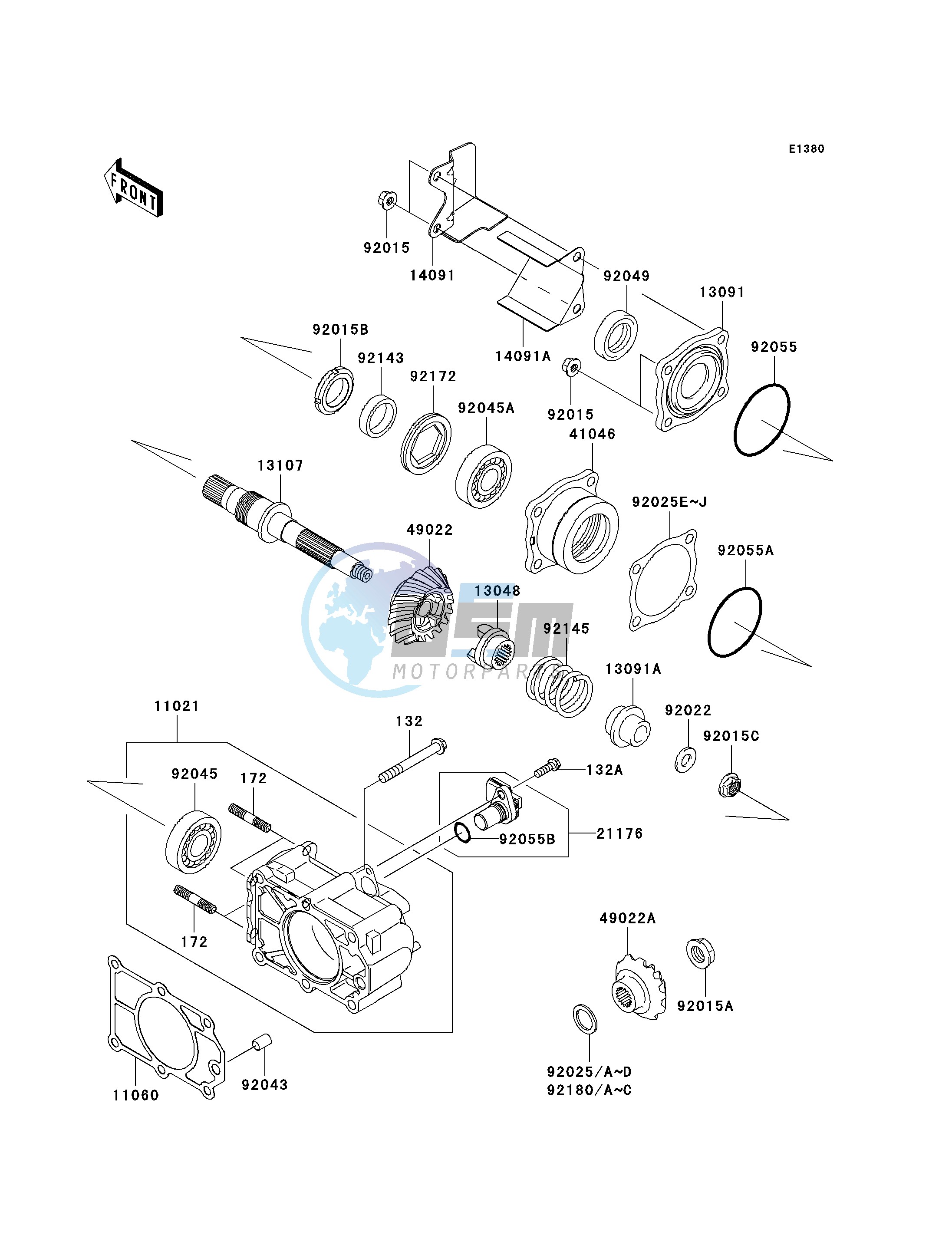 BEVEL GEAR CASE