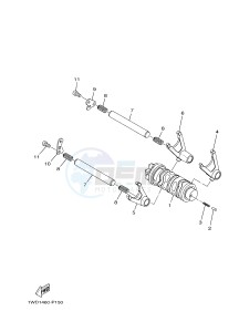 YZF-R25 249 (1WDE) drawing SHIFT CAM & FORK