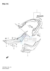 VZR1800 (E2) INTRUDER drawing REAR FENDER (VZR1800L1 E19)