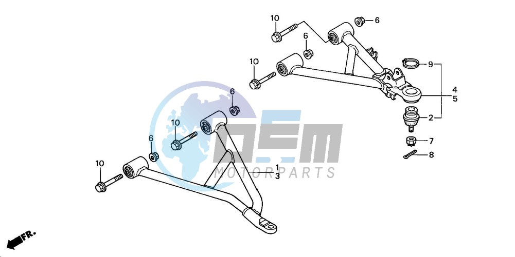 FRONT ARM (TRX350TM/TE)