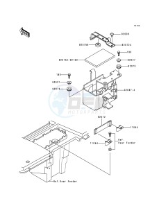 KLF 300 B [BAYOU 300] (B1-B4) [BAYOU 300] drawing BATTERY CASE