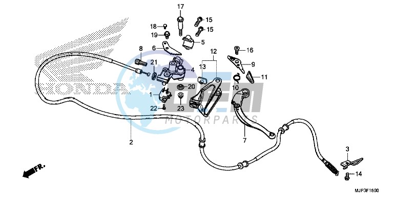 PARKING BRAKE LEVER