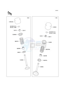 KX 250 T [KX250F] (7F) T7F drawing VALVE-- S- -