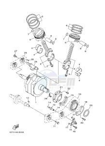 XV1900A MIDNIGHT STAR (1CR5) drawing CRANKSHAFT & PISTON