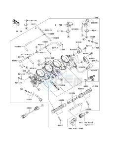 ZX 600 N [ZX-6RR] (N1) N1 drawing THROTTLE