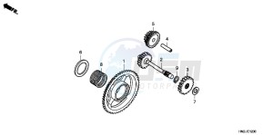 TRX500FPAD TRX500FPA ED drawing STARTING GEAR