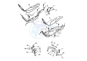 XC VERSITY 300 drawing STAND-FOODREST