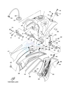 TT-R125 TT-R125LW (19CR) drawing FUEL TANK