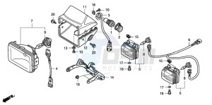 TRX500FA FOURTRAX FOREMAN drawing HEADLIGHT (TRX500FA1/2/3/4)