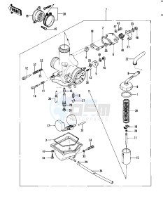 KLT 250 A [KLT250] (A1) [KLT250] drawing CARBURETOR -- 82 A1- -