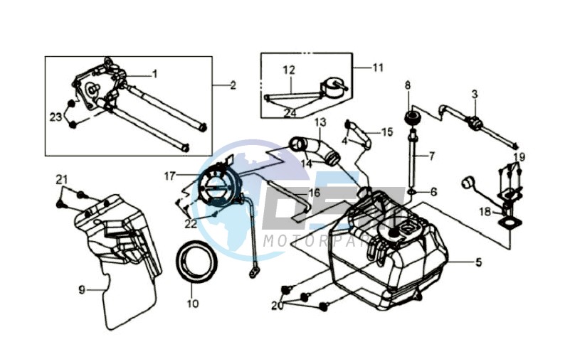 FUEL TANK - FUEL CUT