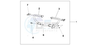 CB750F2 SEVEN FIFTY drawing ENGINE GUARD