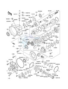 KAF 950 C [MULE 3010 TRANS4X4 DIESEL] (C7F) C7F drawing DRIVE SHAFT-FRONT