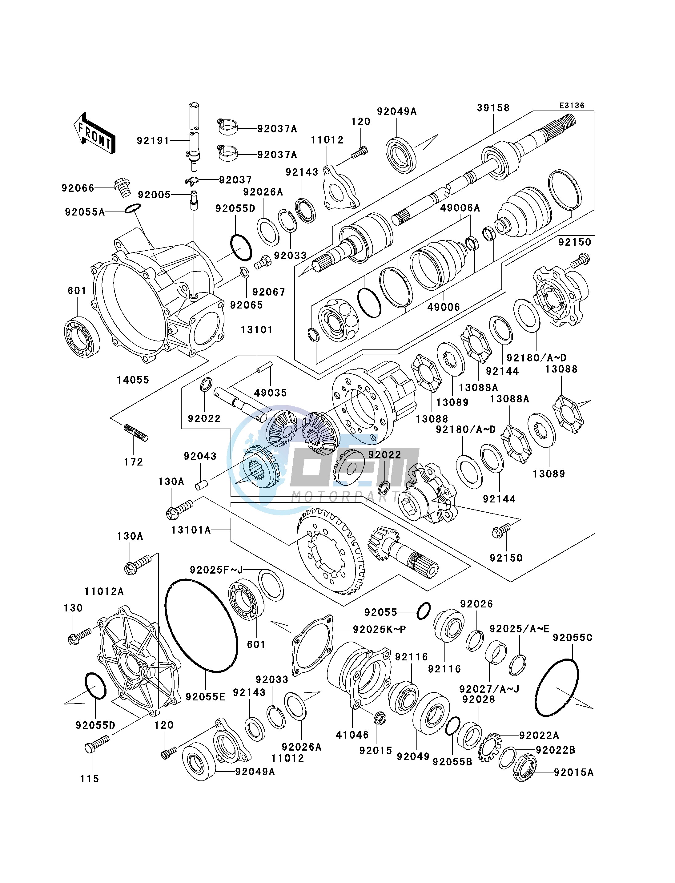 DRIVE SHAFT-FRONT