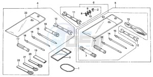 CH125 SPACY 125 drawing TOOLS