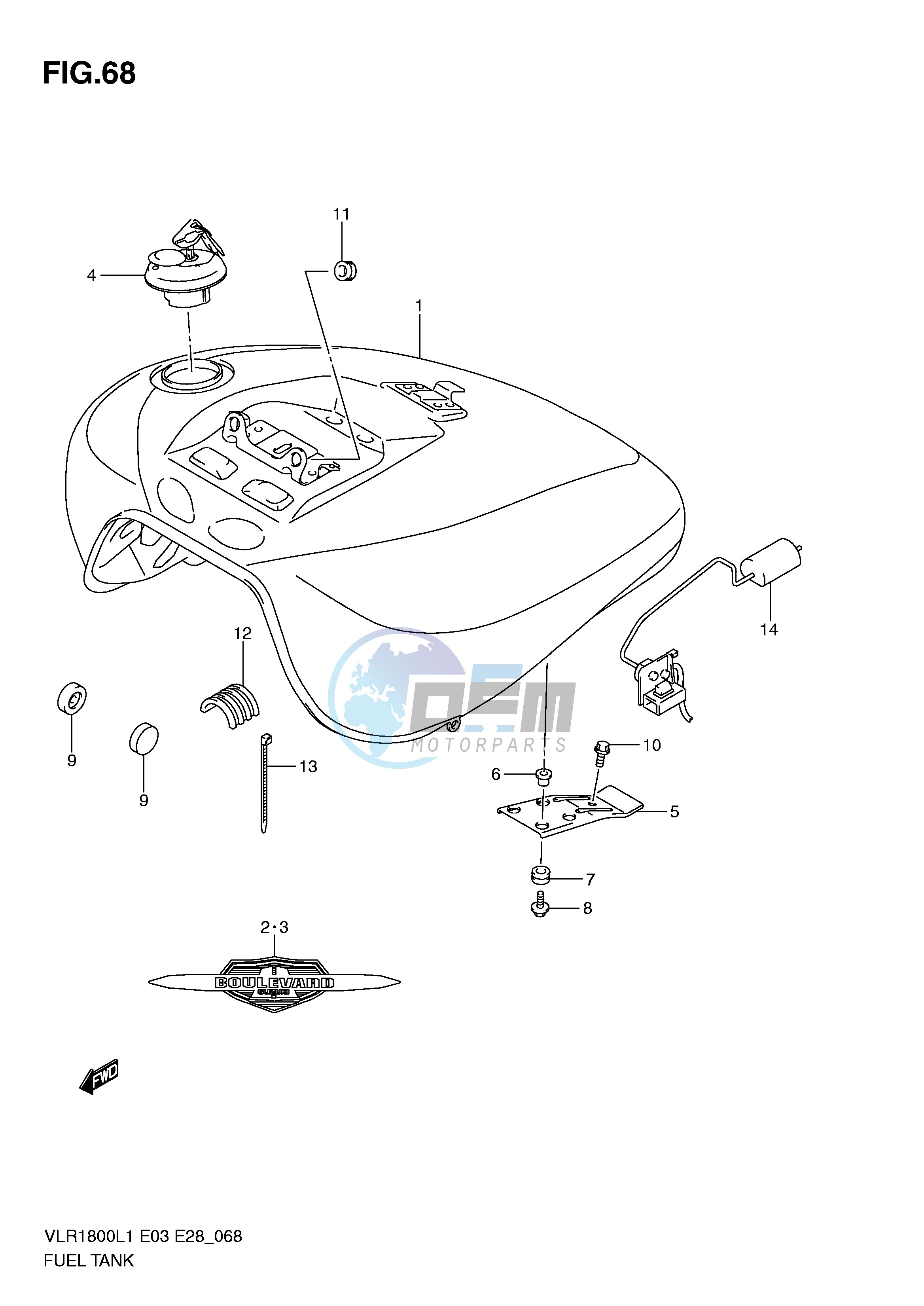 FUEL TANK (VLR1800L1 E28)