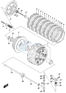 DL650 drawing CLUTCH