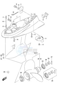 DF 115A drawing Gear Case