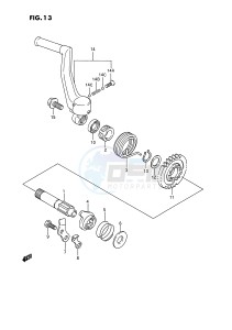 RM125 (E3) drawing KICK STARTER