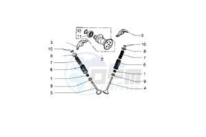 Hexagon 250 GT drawing Camshaft -Valves