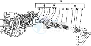 Liberty 125 Leader drawing Driven pulley