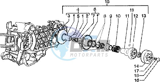 Driven pulley