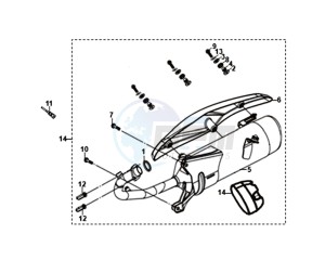 ORBIT III 125 (L8) EU EURO4 drawing EXHAUST